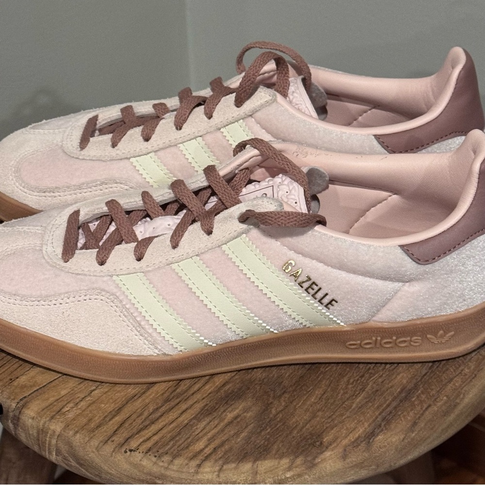 ADIDAS Gazelle Indoor Shoes | size W6.5 | Wonder Quartz/ Warm Clay/Gum - Picture 5 of 13